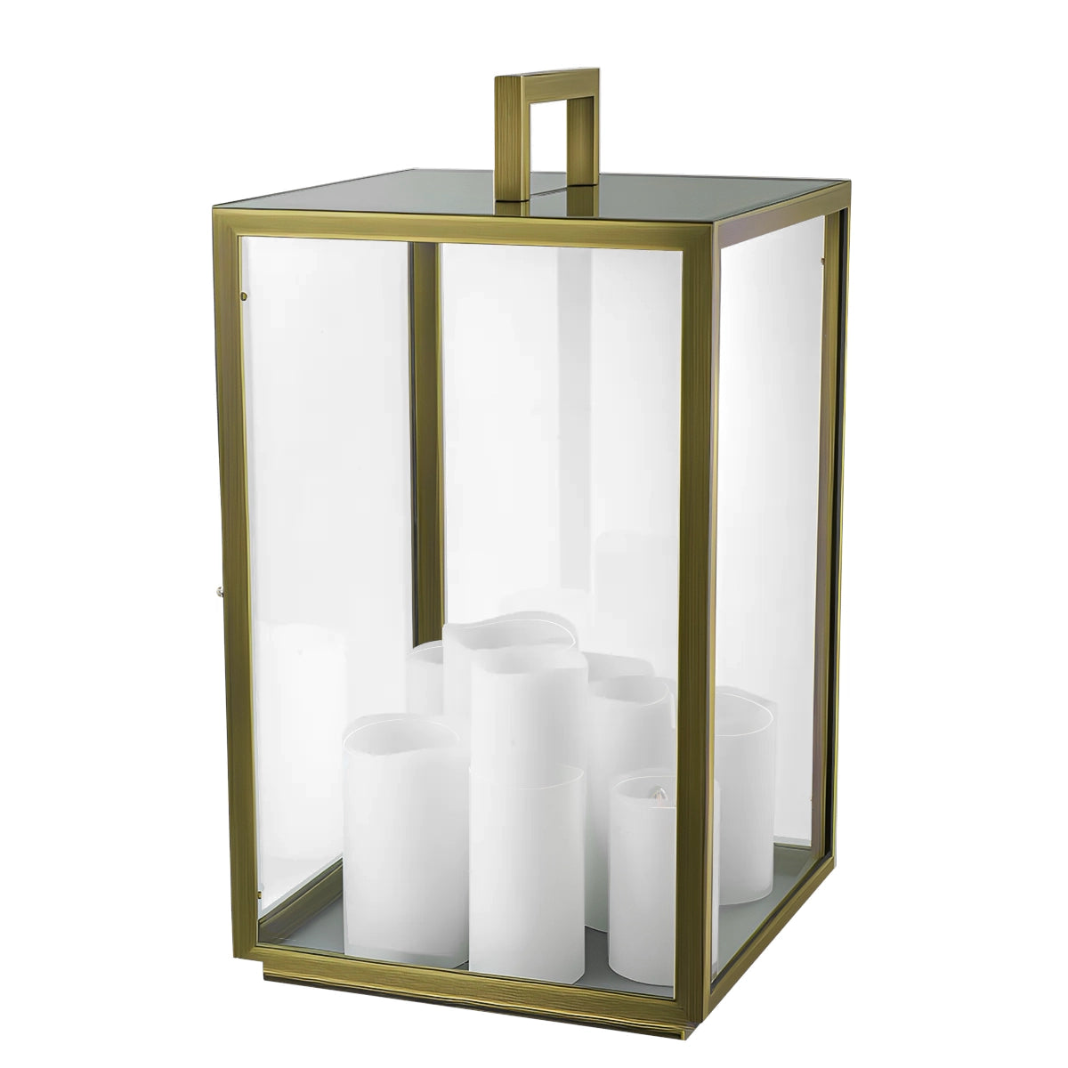 Devon Lantern Lamp | Brass