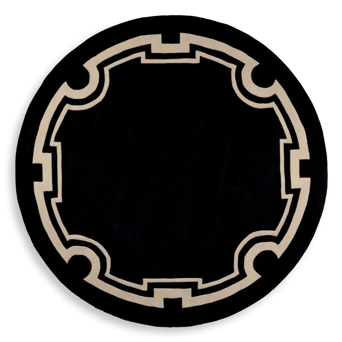 Palazzo Circular Rug | Black