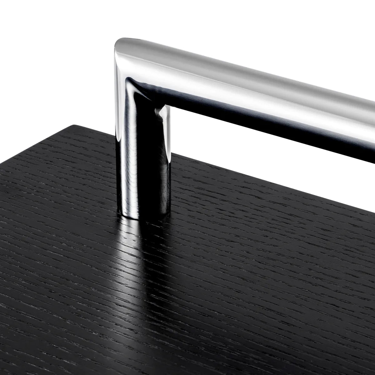 Bedini Oak Nightstand | Chrome