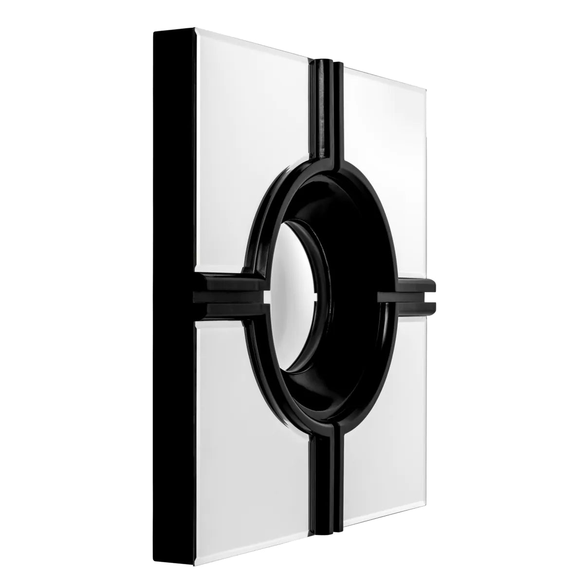 Jagger Black Lacquer Mirror