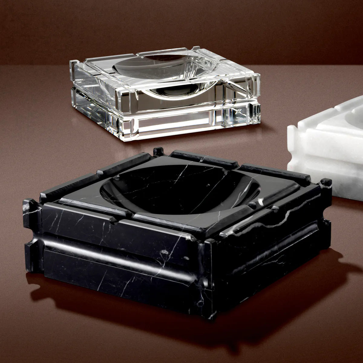 Nestor Black Marble Ashtray