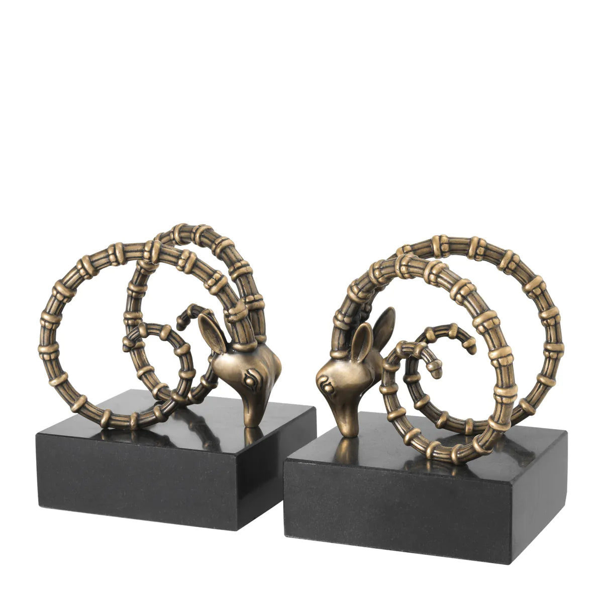 Rams Head Bookends | Set of 2