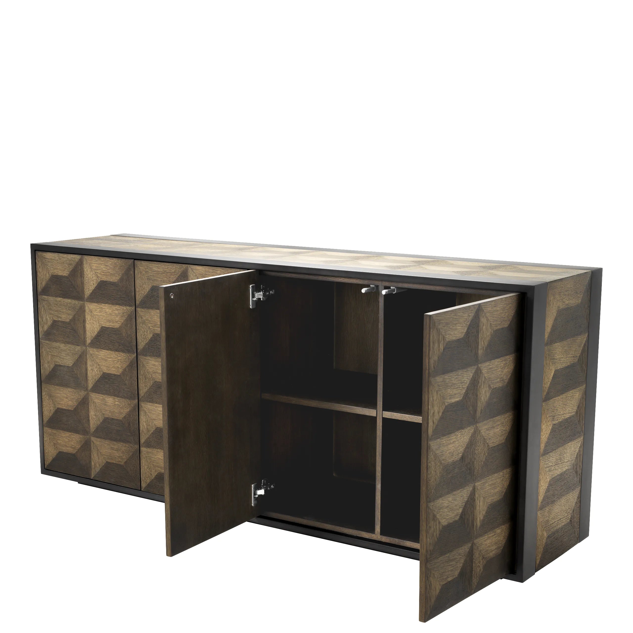 Gregorio Bronze Framed Oak Sideboard
