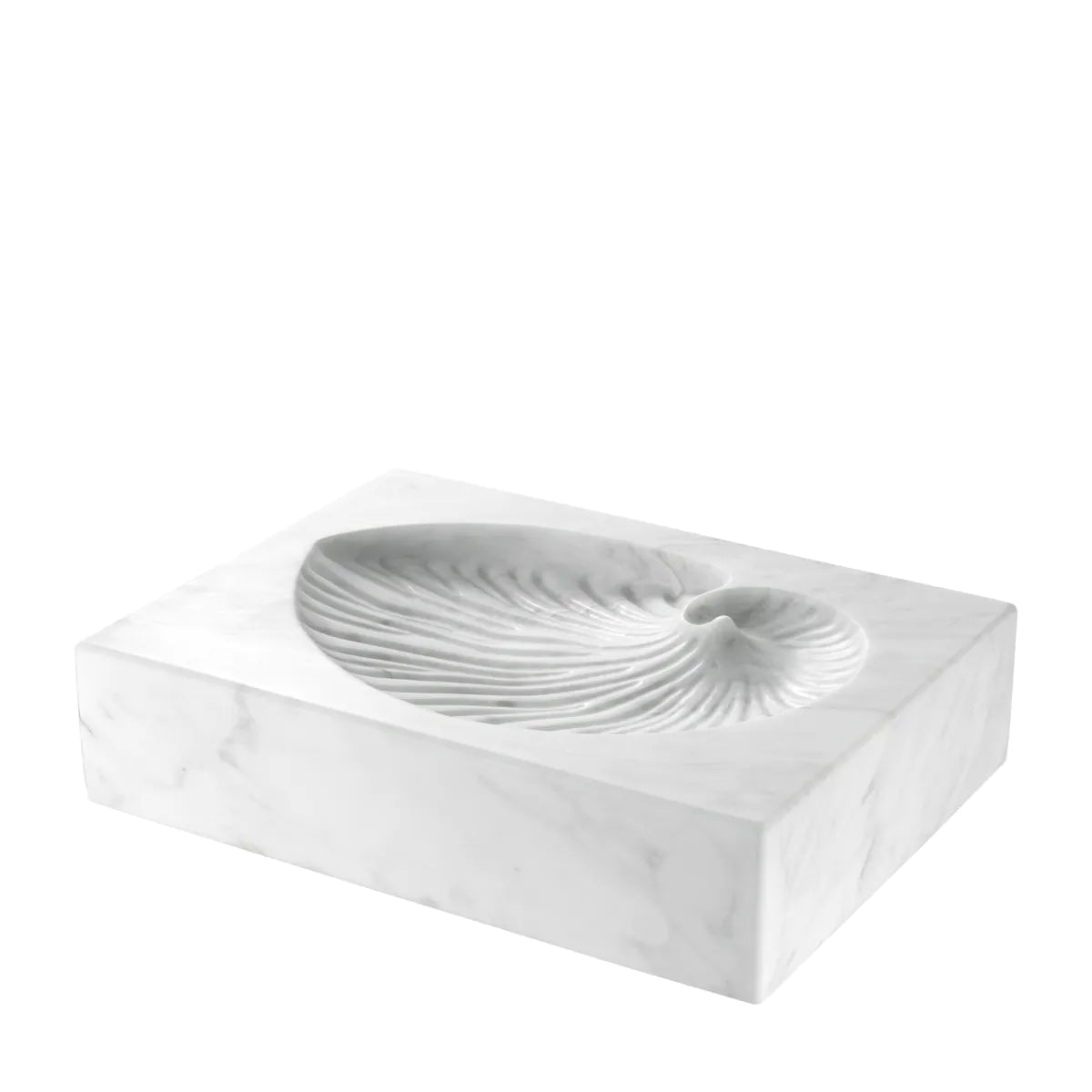 Marble Shell Catchall | White