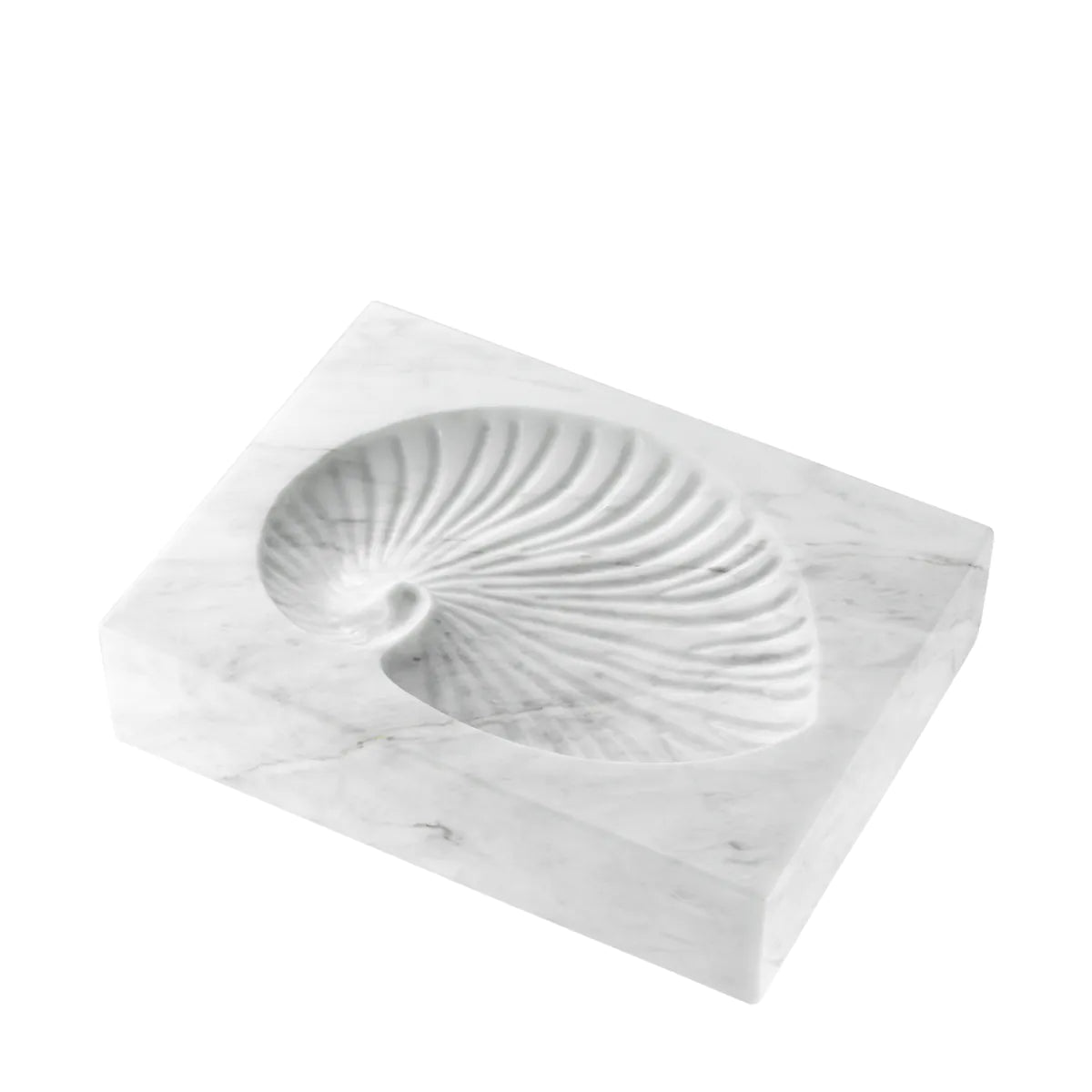 Marble Shell Catchall | White