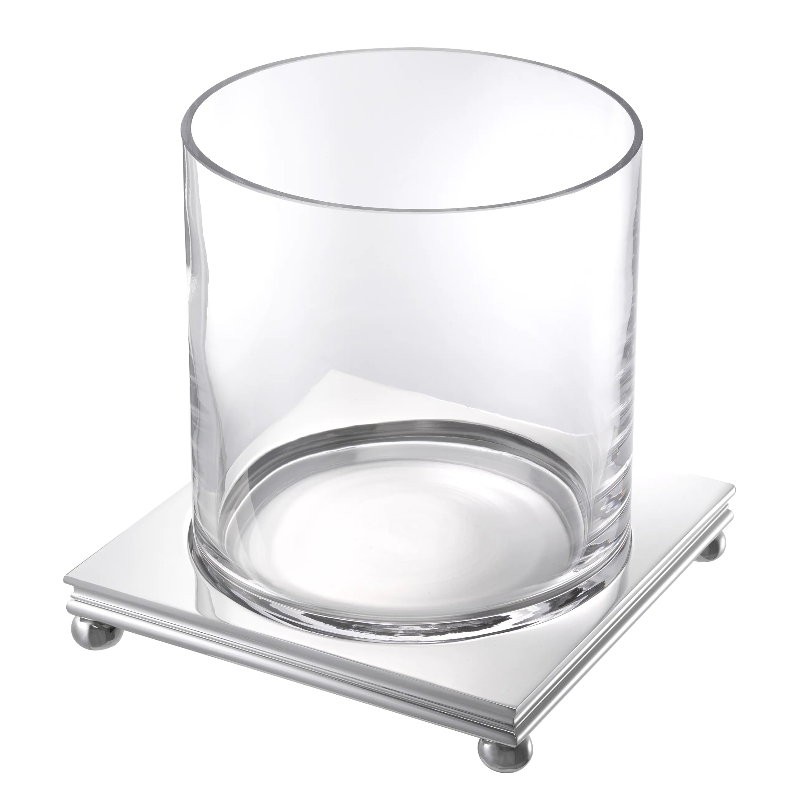 Vivian Polished Nickel Hurricane