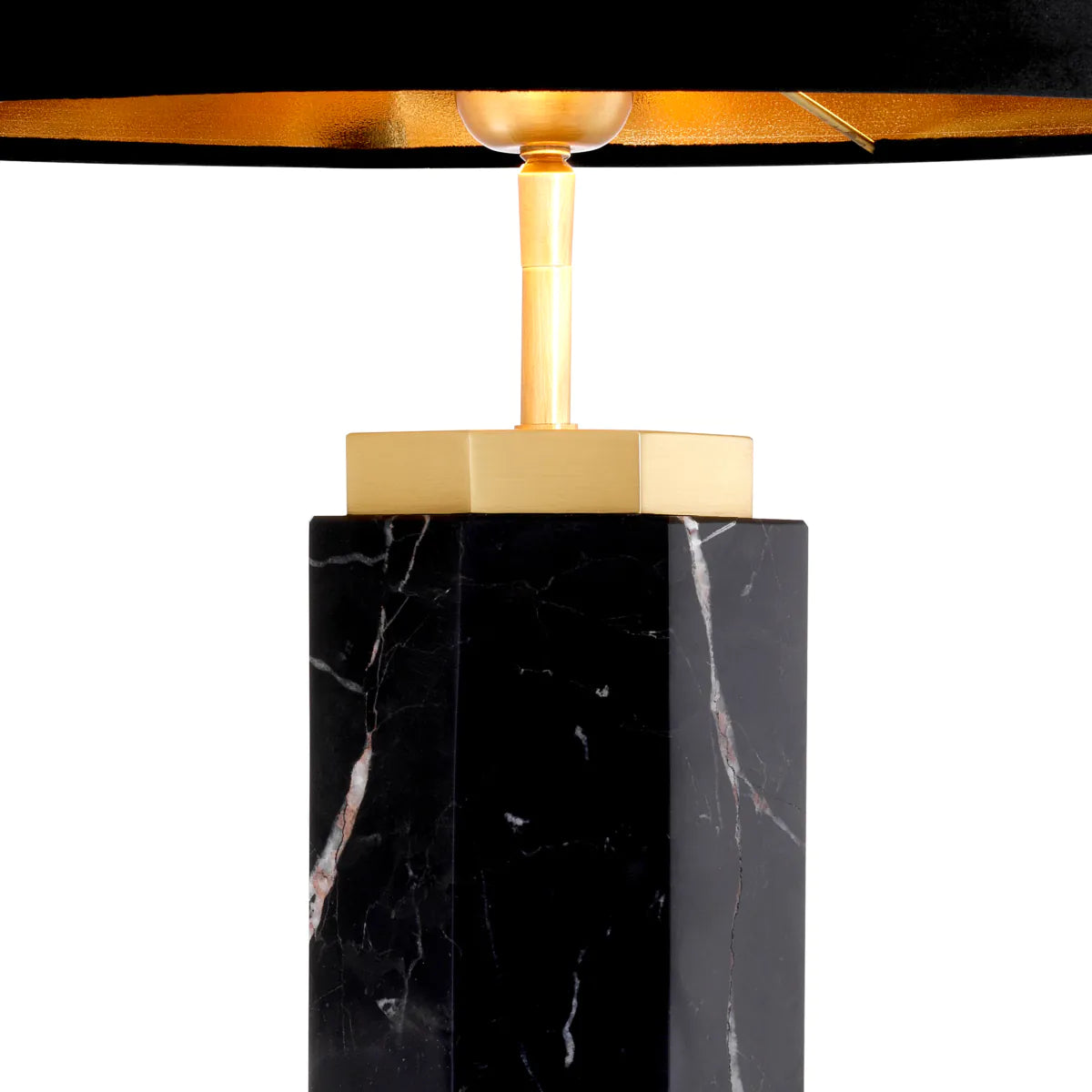 Newman Table Lamp | Black Marble