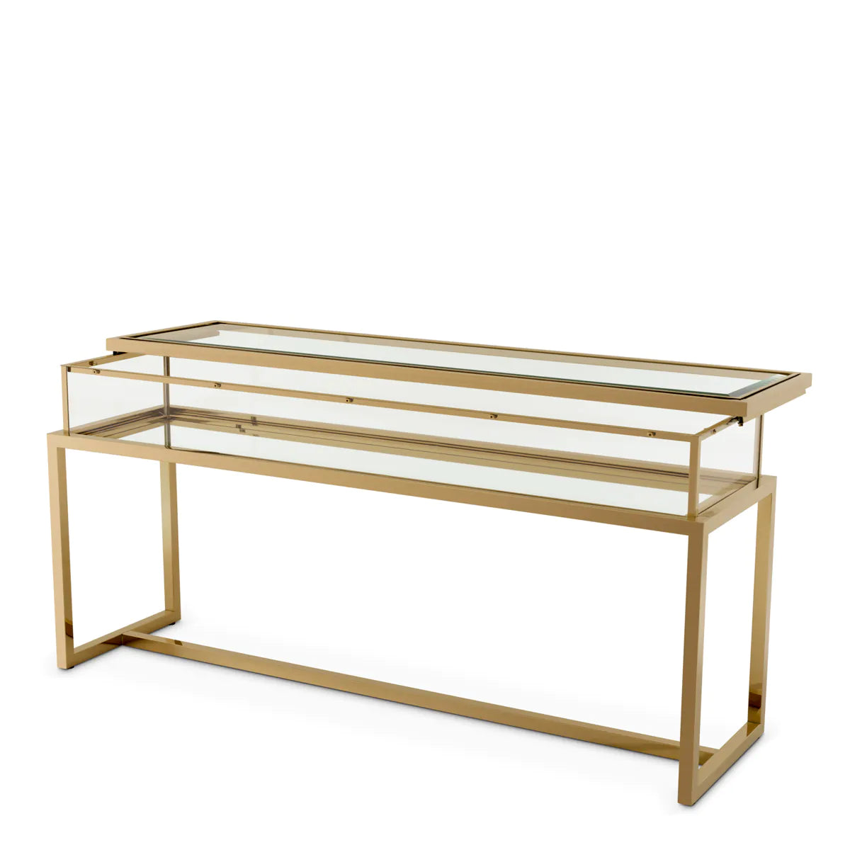 Harvey Console Table | Brushed Brass
