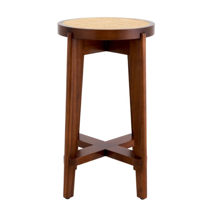 Dareau Wood & Cane Counter Stool
