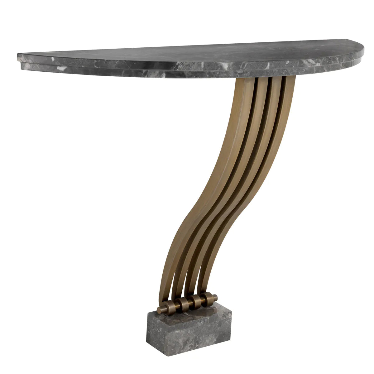 Crescent Marble Console Table
