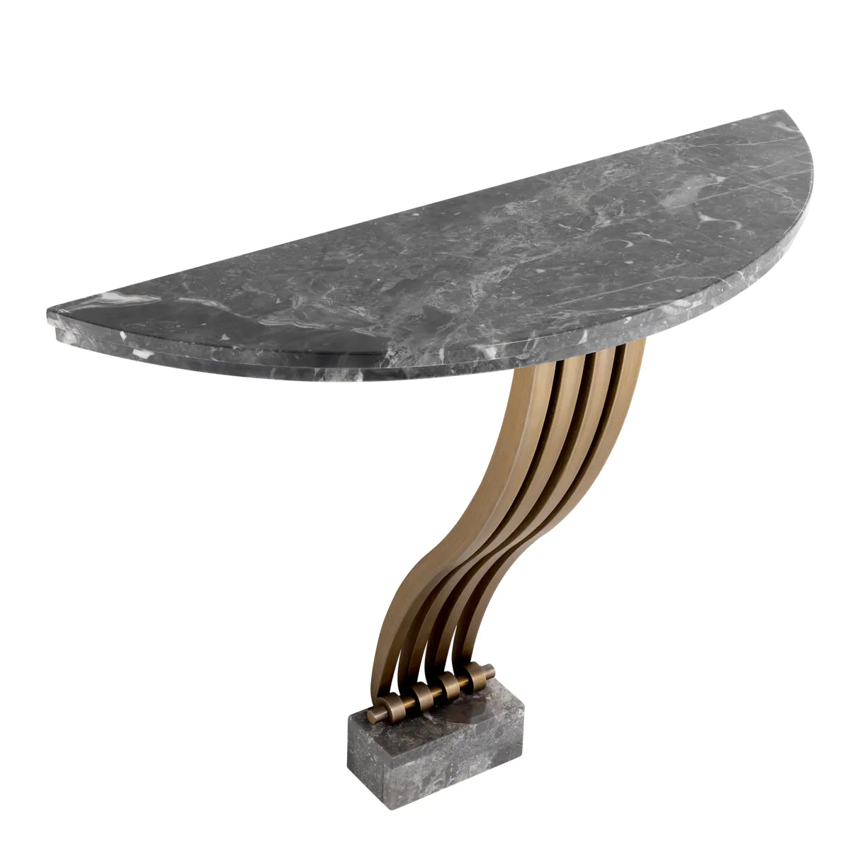 Crescent Marble Console Table