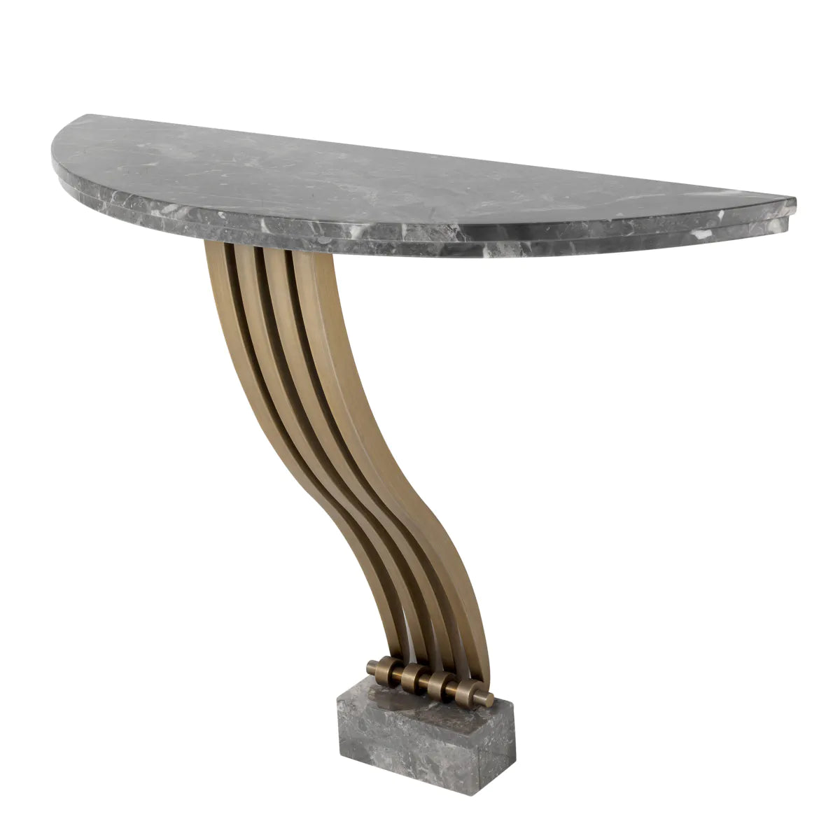 Crescent Marble Console Table