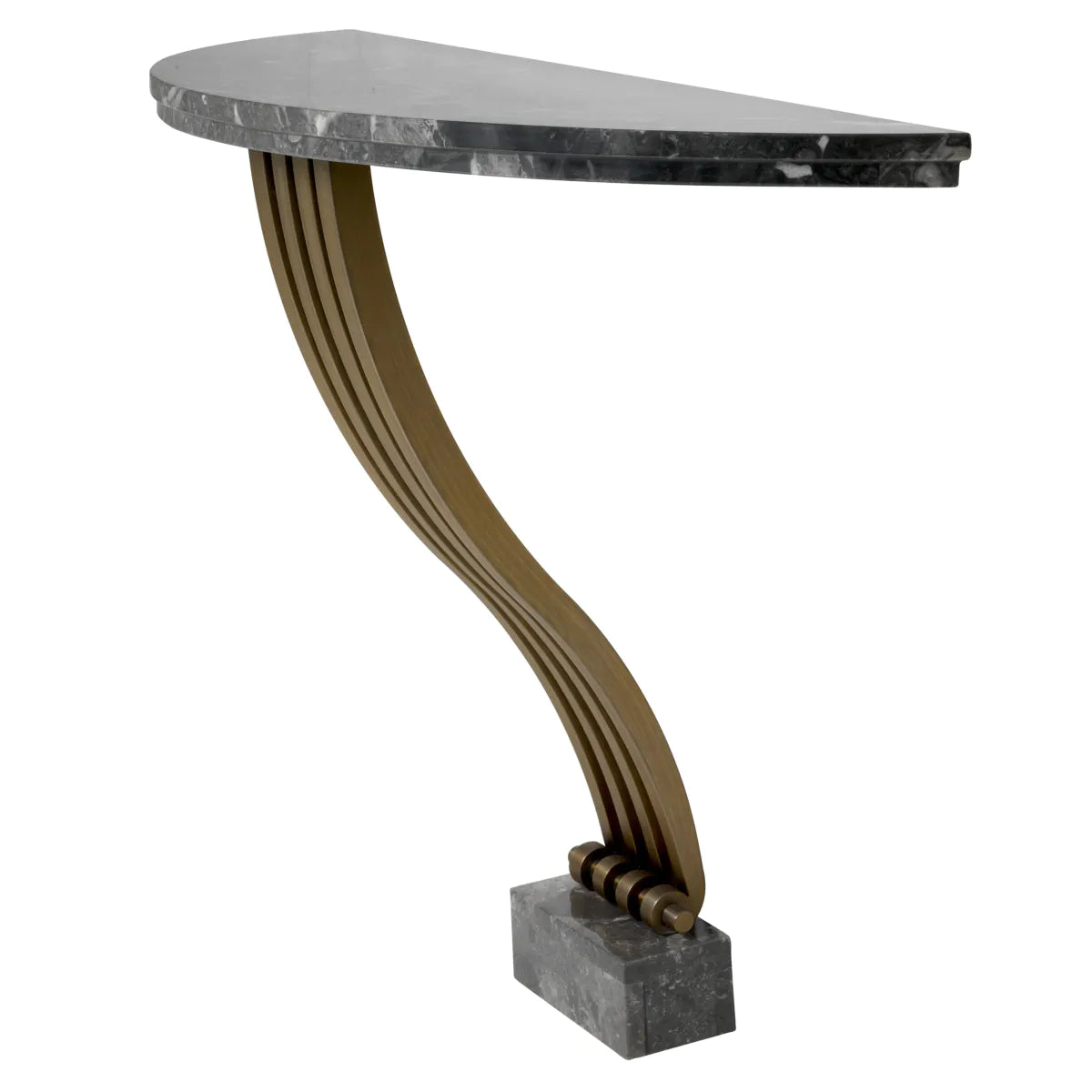 Crescent Marble Console Table