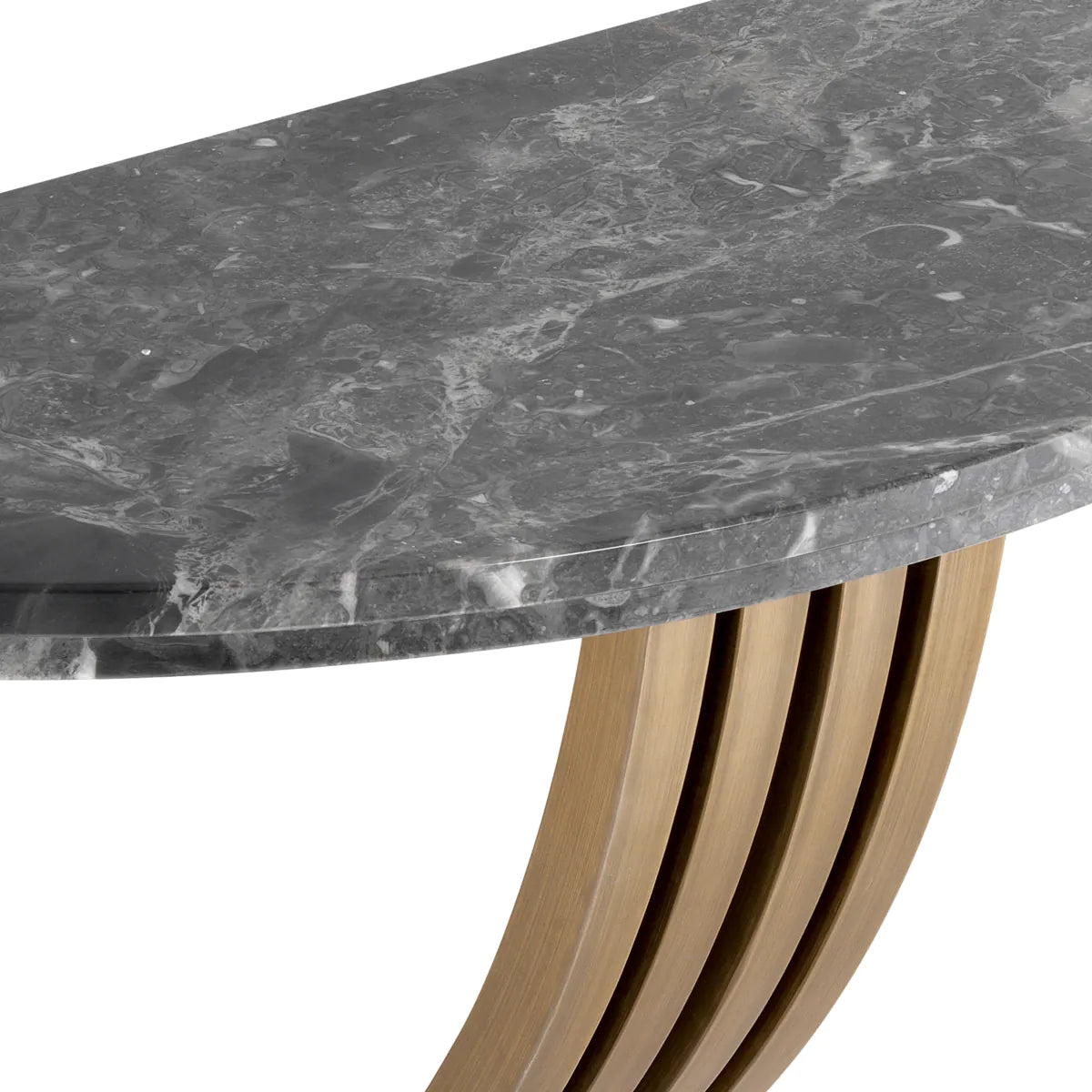 Crescent Marble Console Table