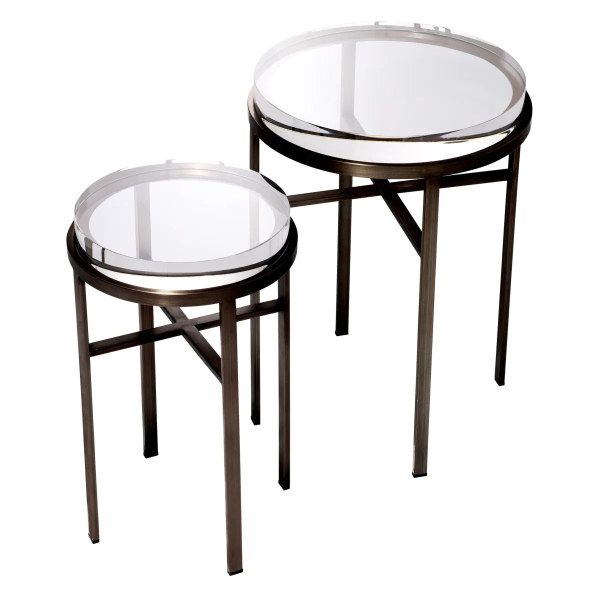 Hoxton Lens Tables | Bronze
