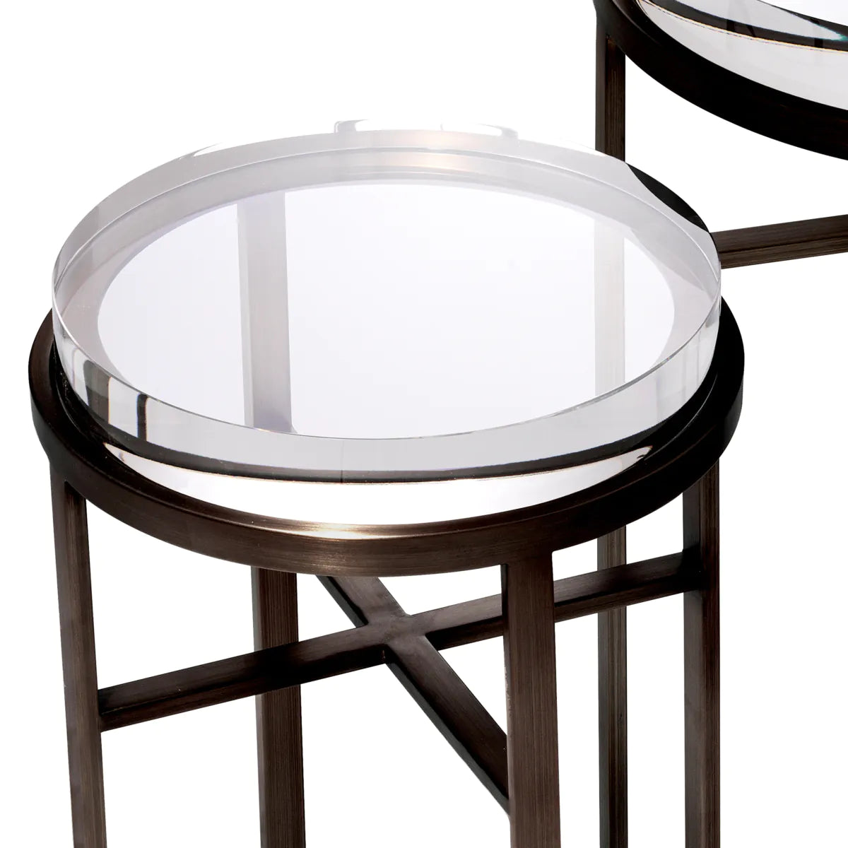 Hoxton Lens Tables | Nickel