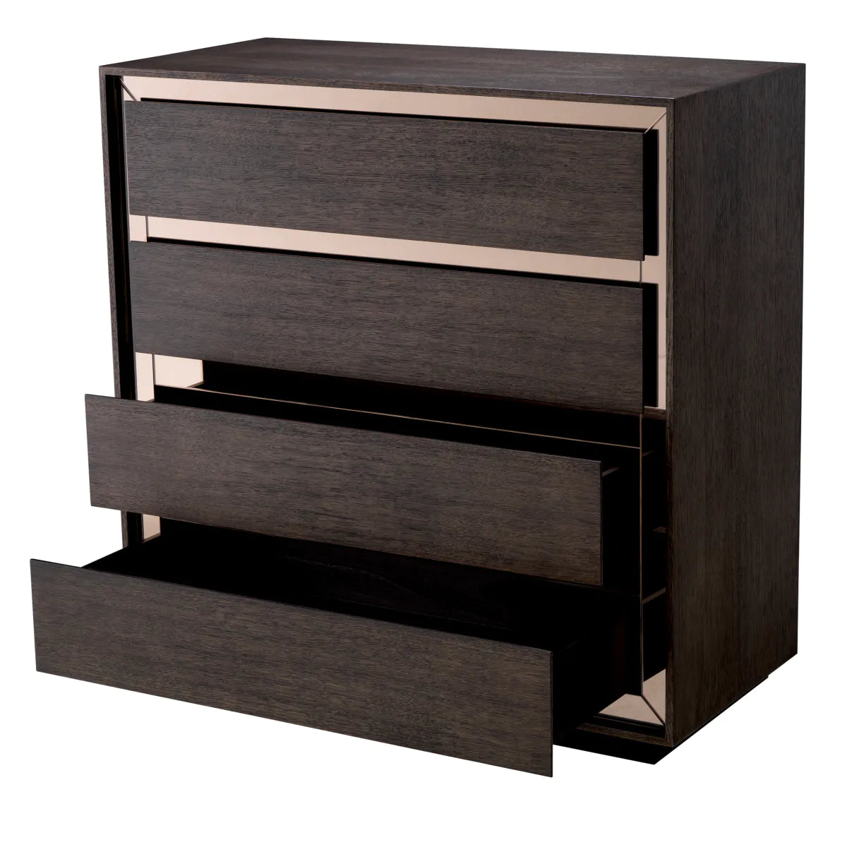 Cabas Mocha Oak & Bronze Dresser