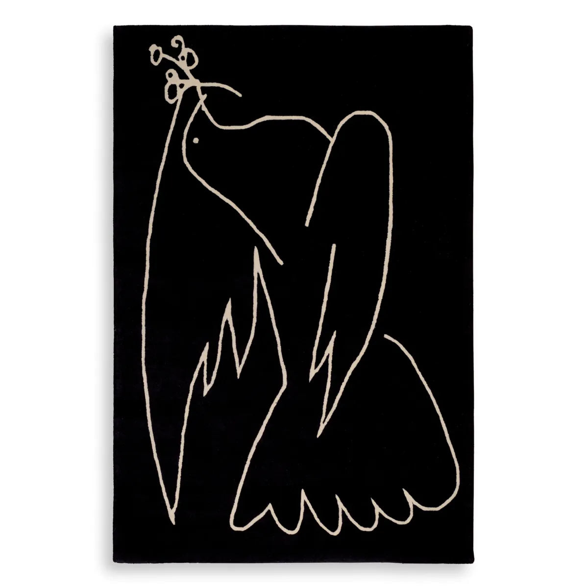 Piccione Rug | Black