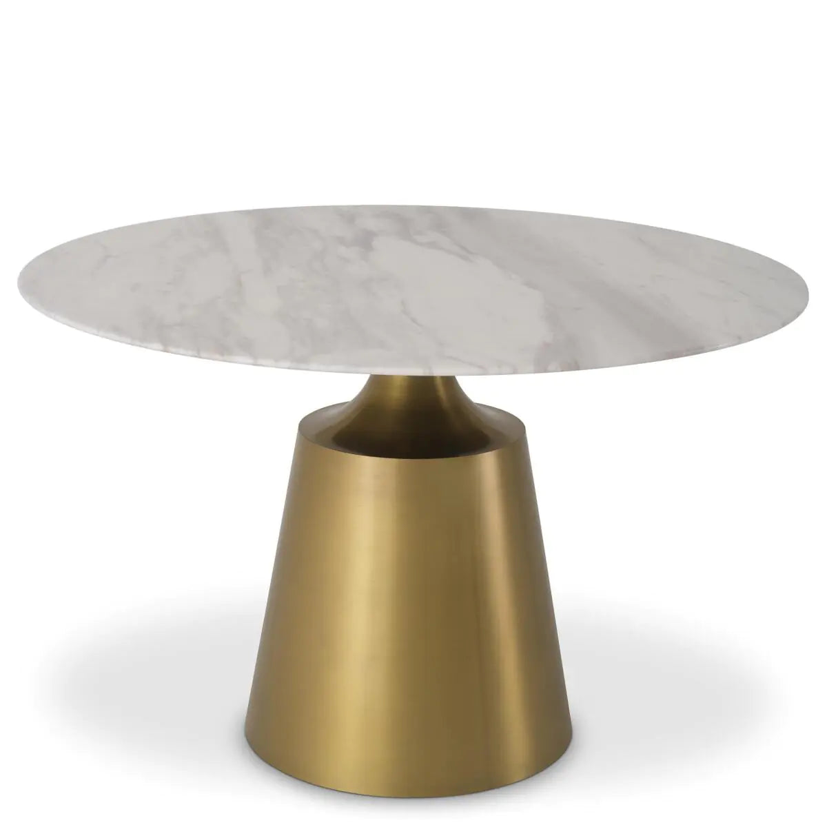 Nathan Round Marble Dining Table | Calacatta Marble