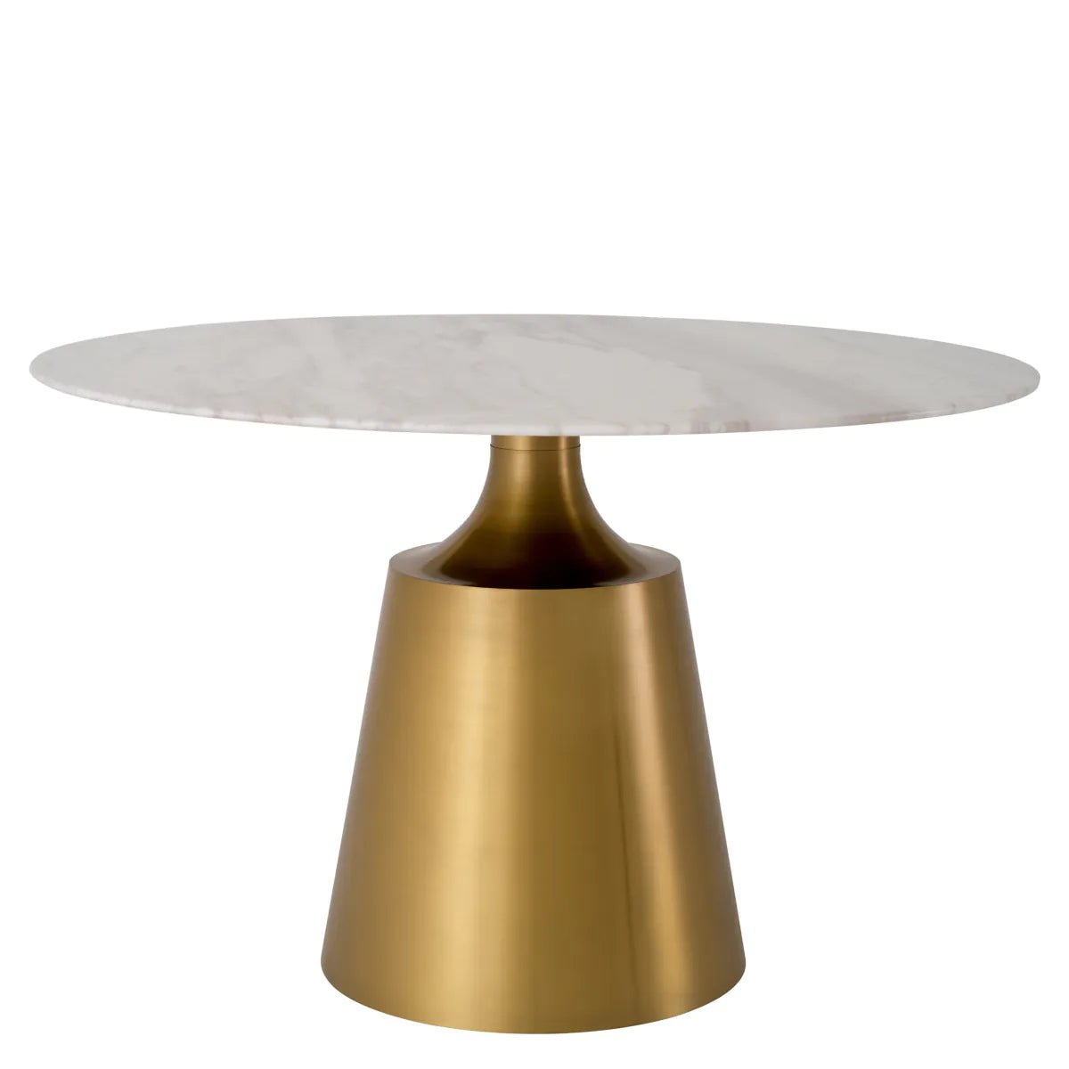 Nathan Round Marble Dining Table | Calacatta Marble