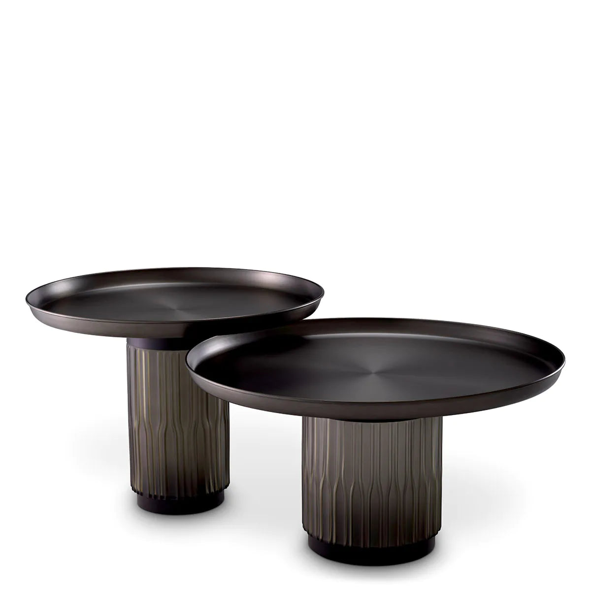Gunmetal Two-Piece Coffee Table