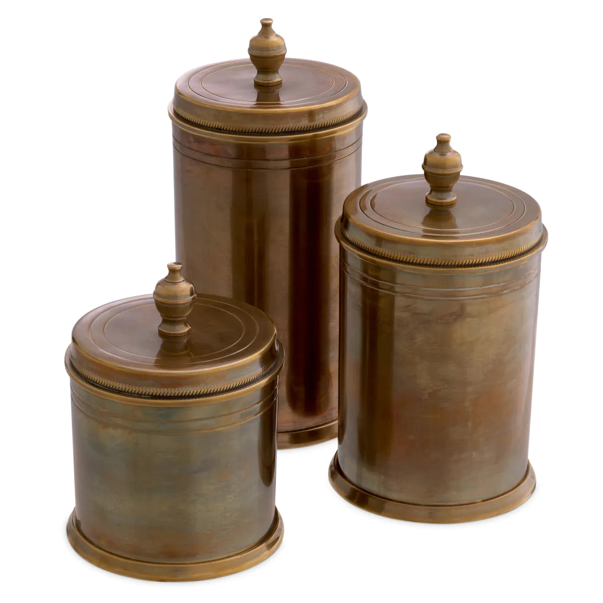 Gaston Canisters | Brass
