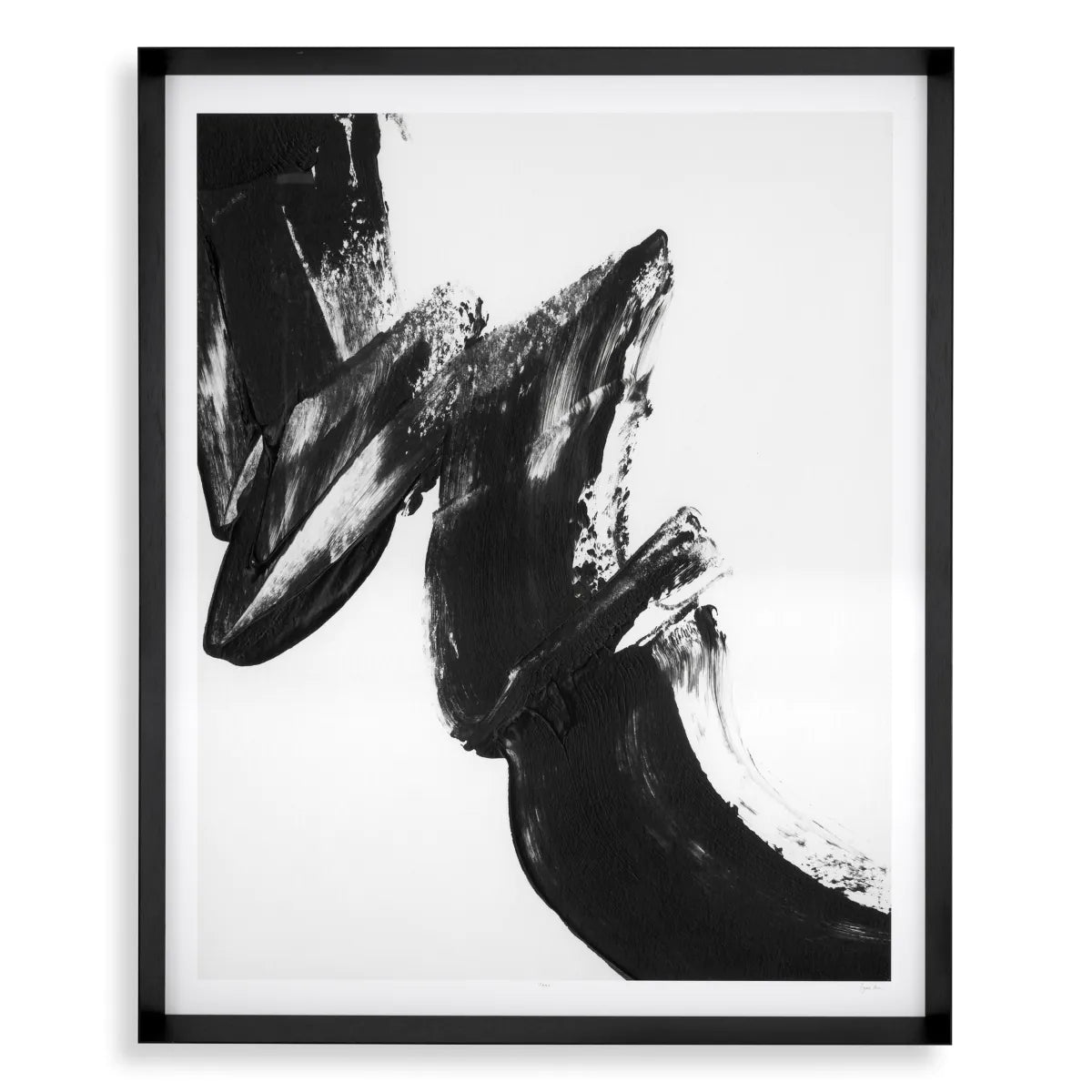 Black Expression Abstract Print