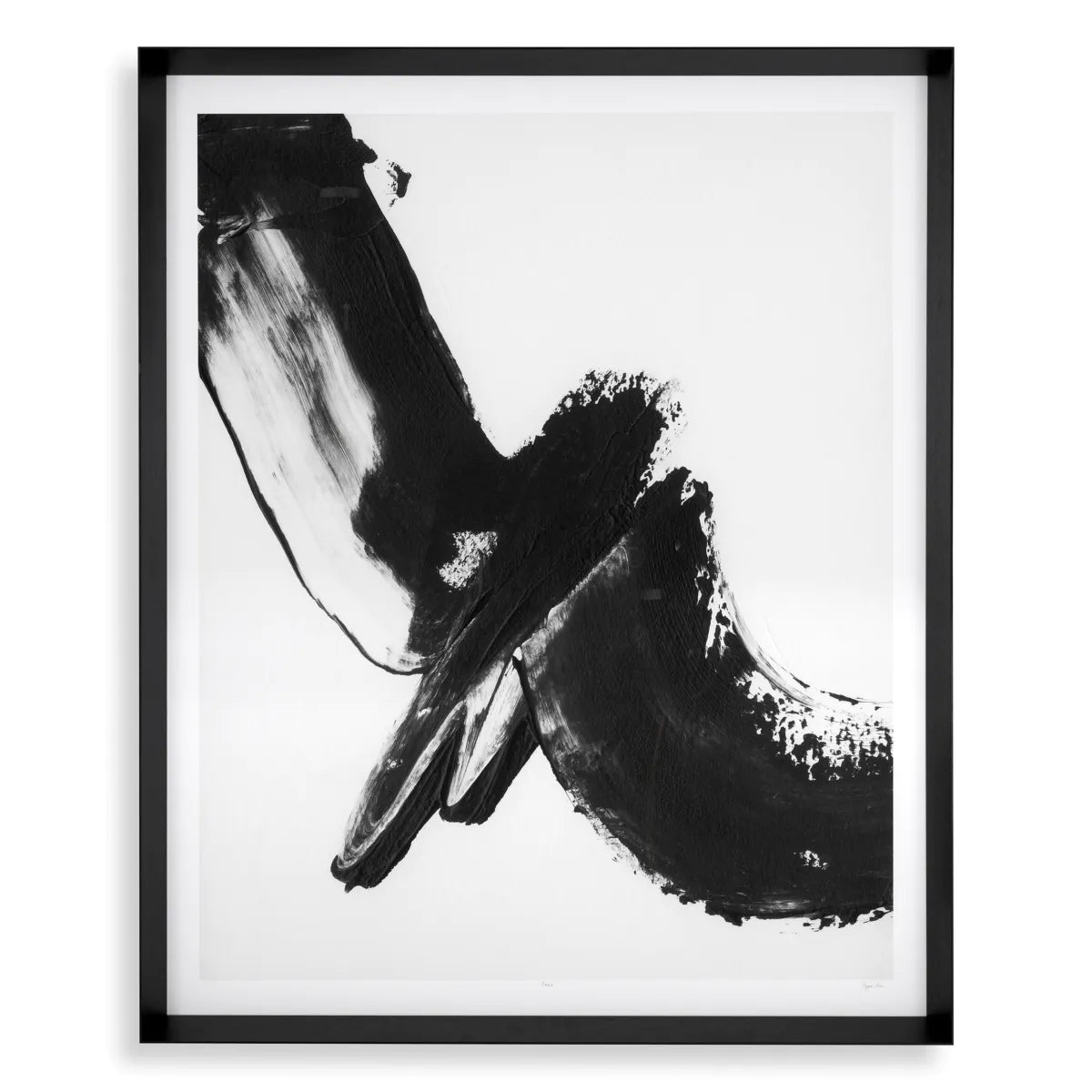 Black Expression Abstract Print