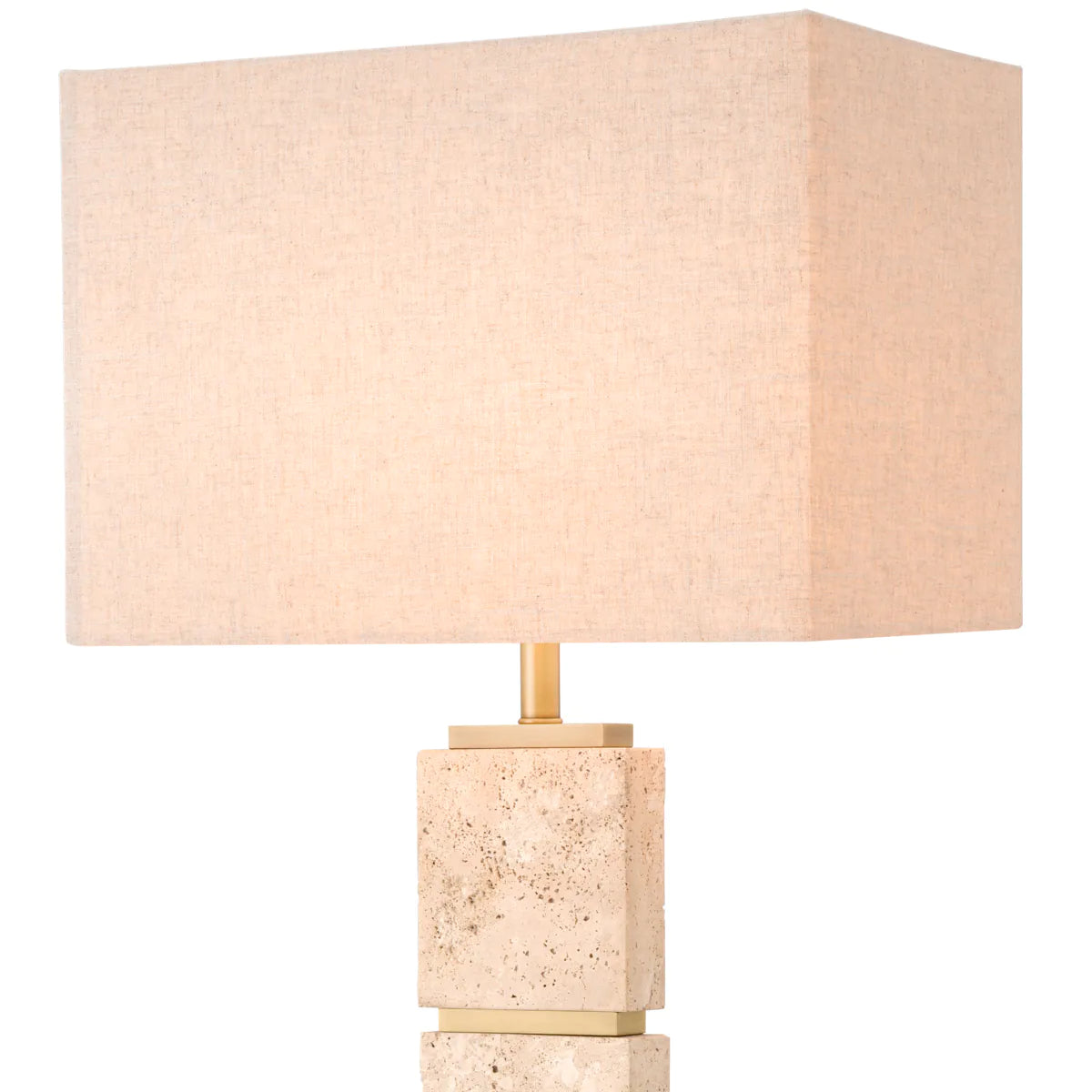 Newton Travertine Floor Lamp