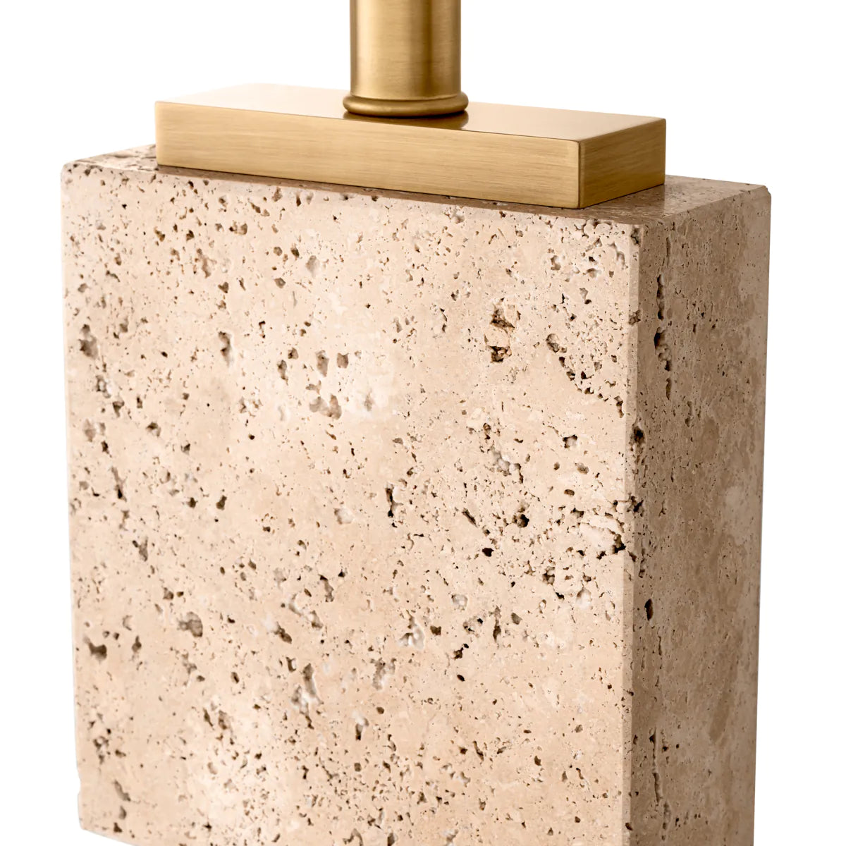 Newton Travertine Floor Lamp