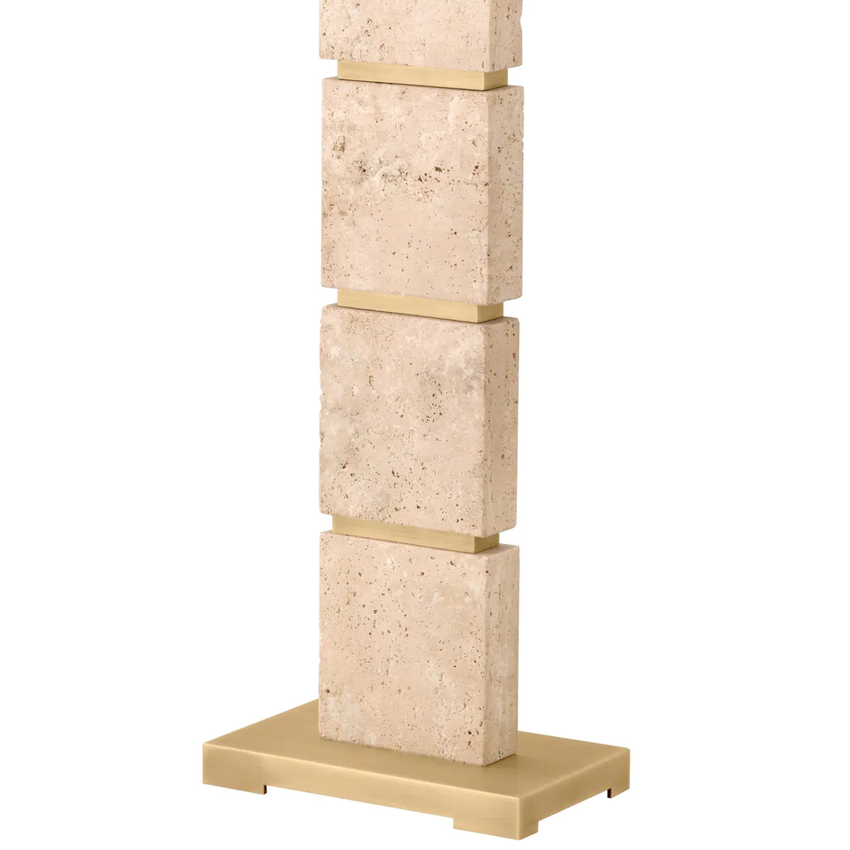 Newton Travertine Floor Lamp