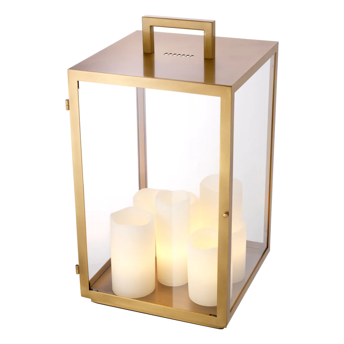 Devon Lantern Lamp | Brass