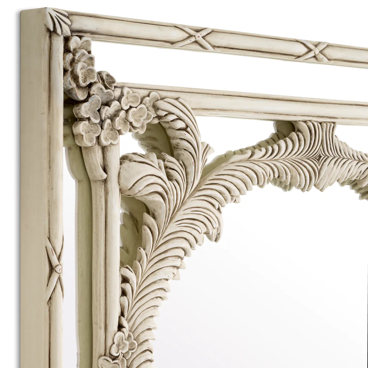 Carved Palm Leaf Mirror