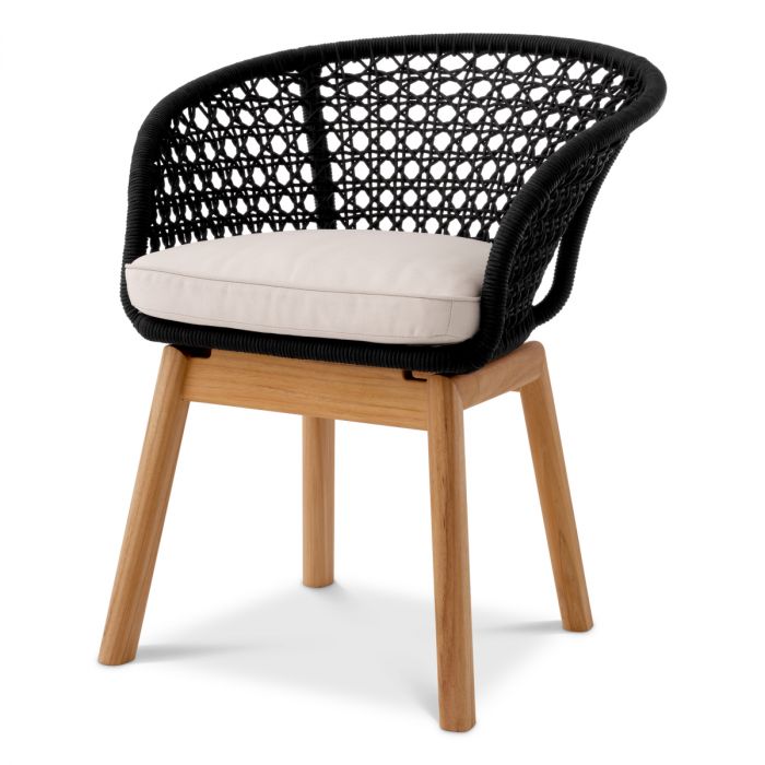 Trinity Outdoor Dining Chair | Black