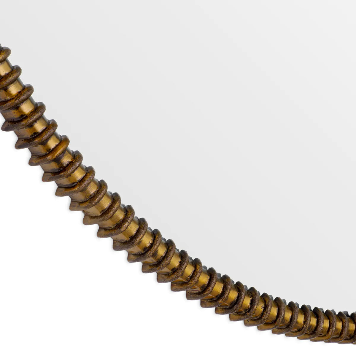 Vezzola Round Vintage Brass Mirror