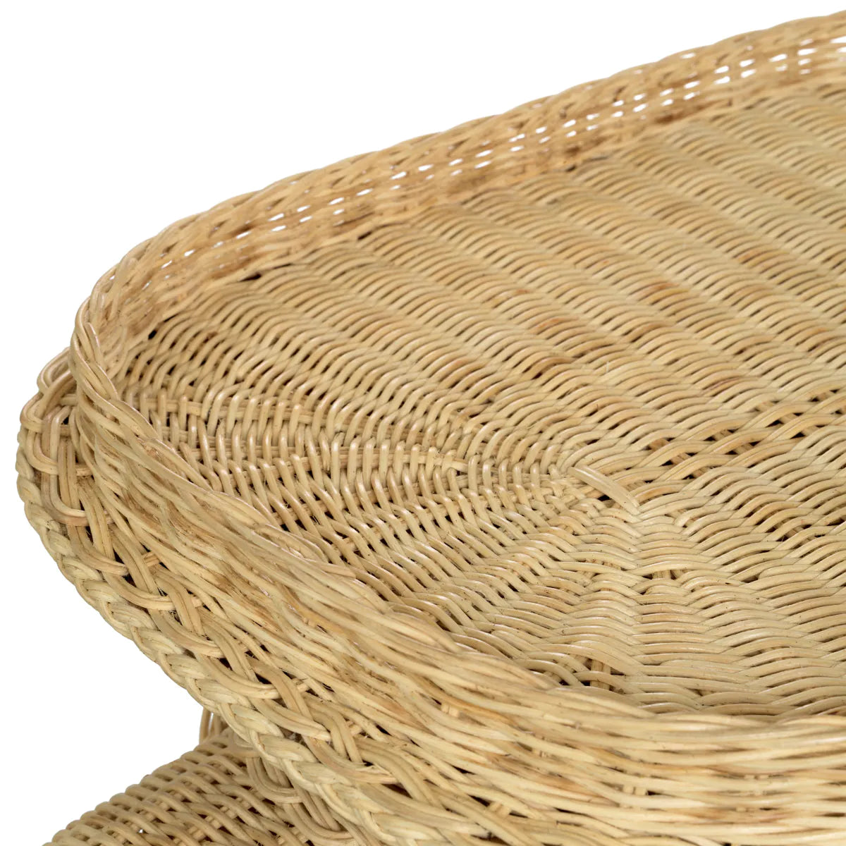 Rattan Elephant Accent Table