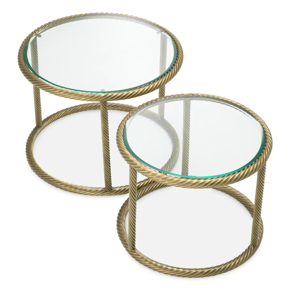 Adison Gold Rope Tables | Pair of 2