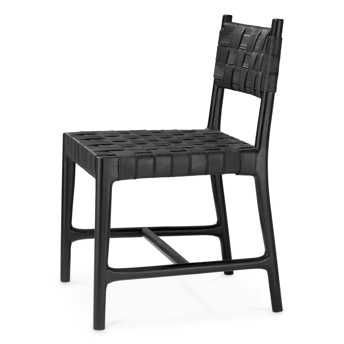 Tiberio Leather Dining Chair | Armless