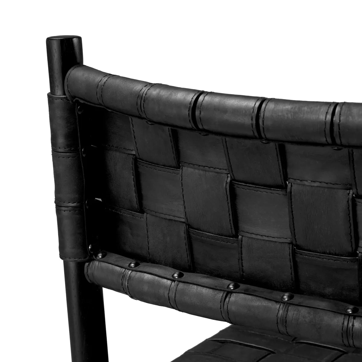 Tiberio Leather Dining Chair | Armless