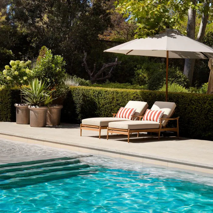 Manzo Teak Outdoor Chaise