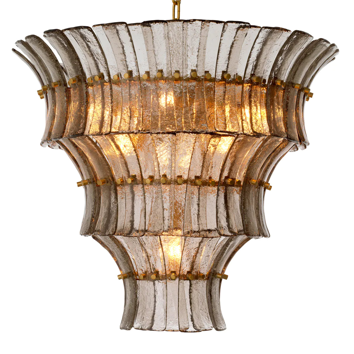 Murano Smoked Glass Chandelier