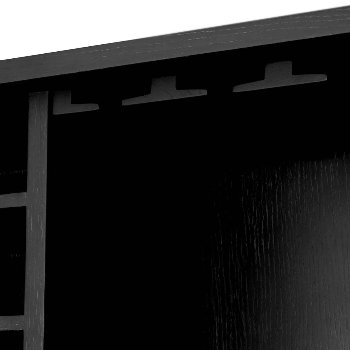 Camden Bar Cabinet | Black Oak