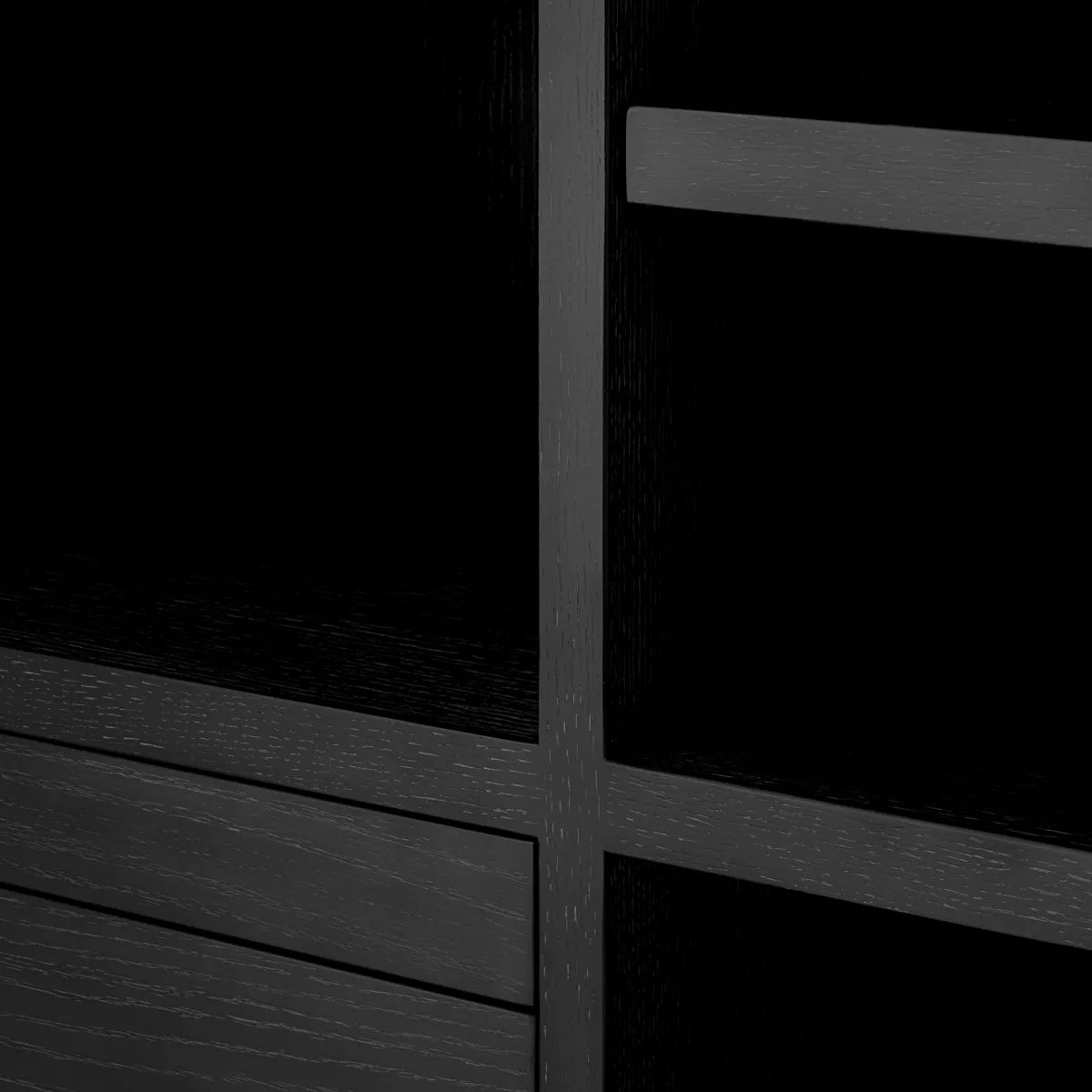 Camden Bar Cabinet | Black Oak