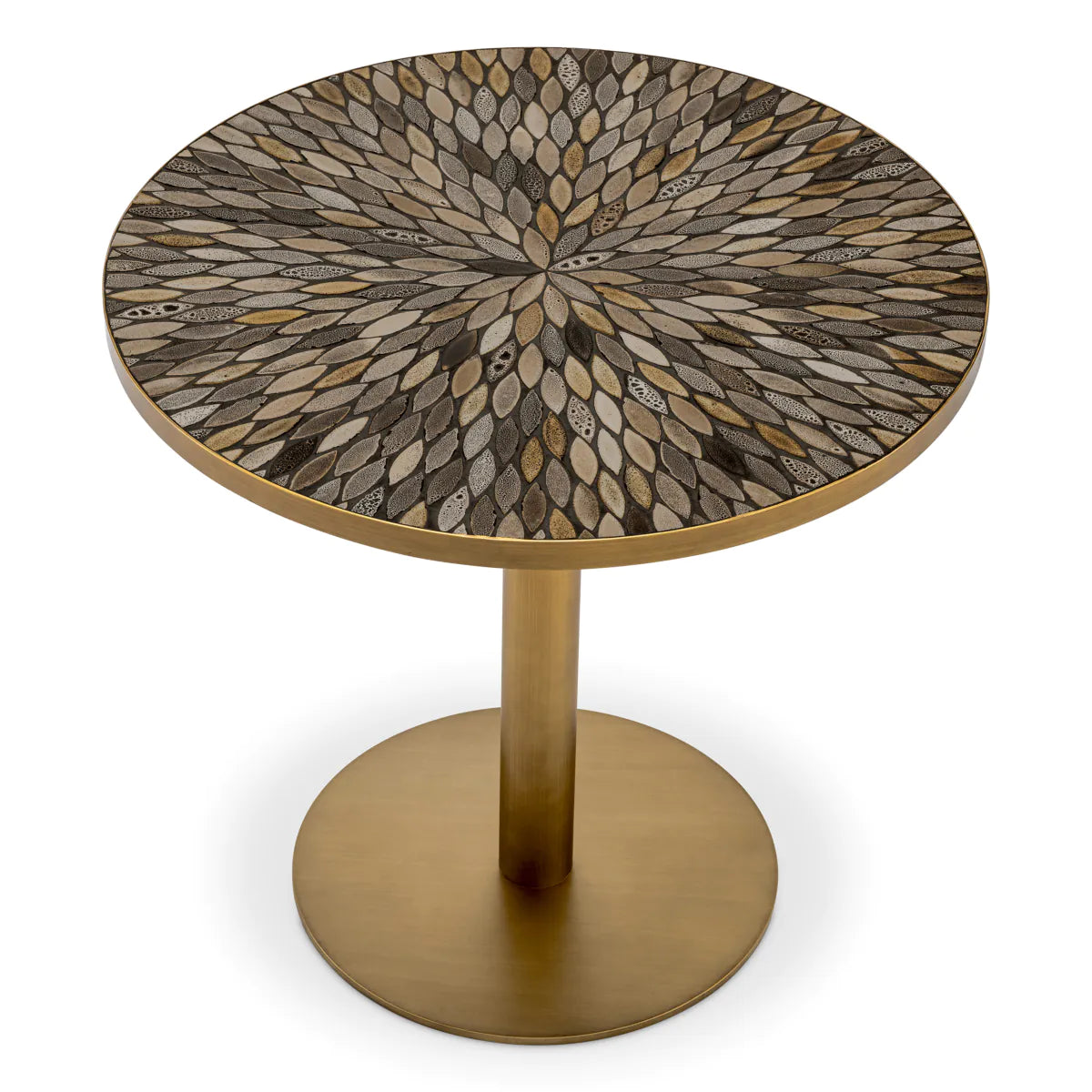 Brown Ceramic Inlay Dining Table