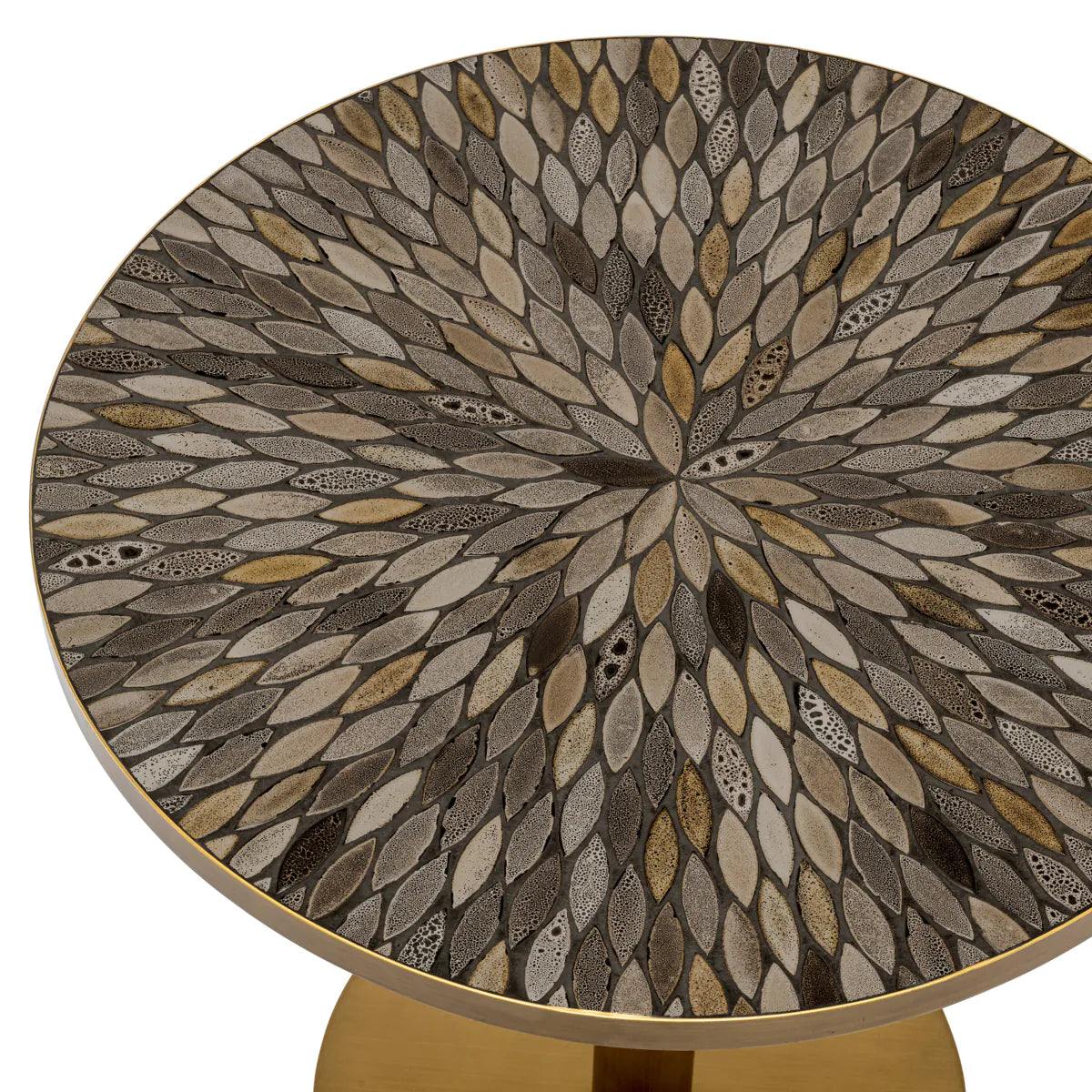 Brown Ceramic Inlay Dining Table