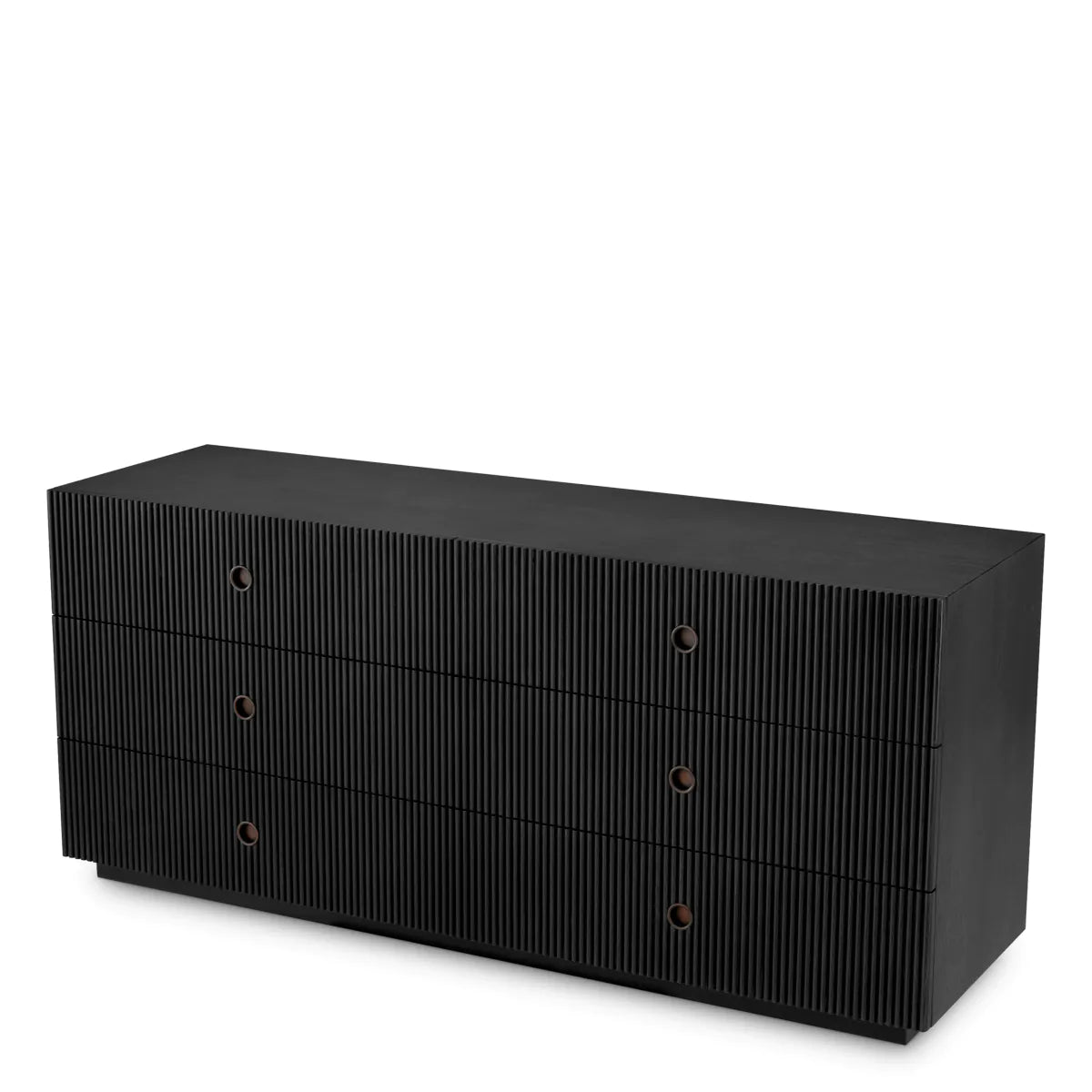 Dimitrios Fluted Oak Dresser | Charcoal