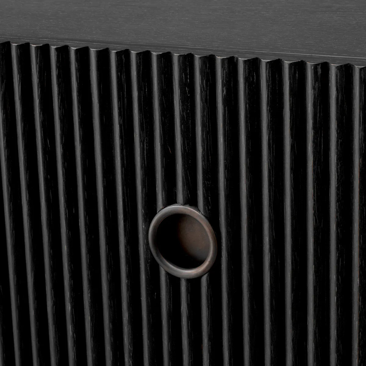 Dimitrios Fluted Oak Dresser | Charcoal