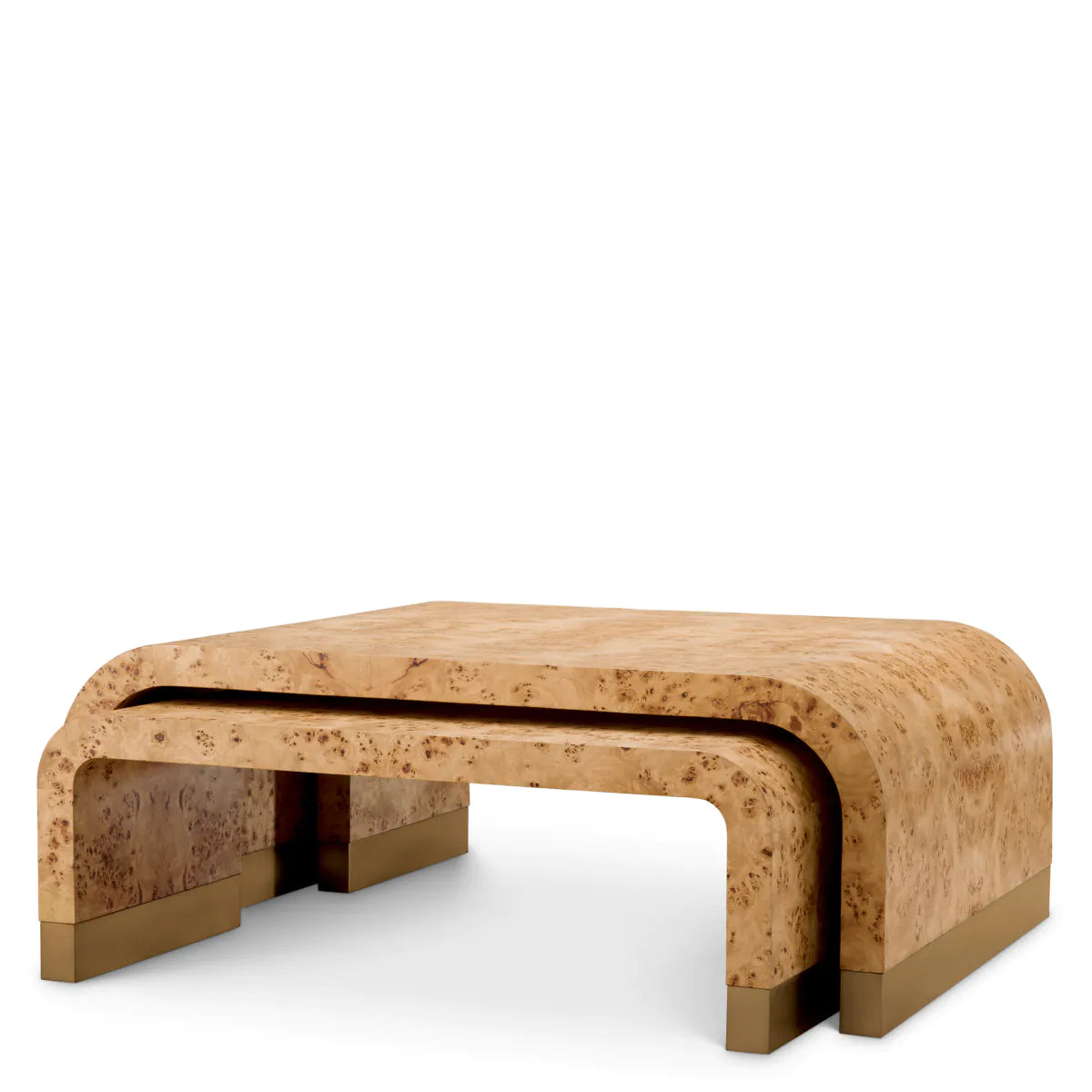 Mappa Burl Three-Piece Coffee Table