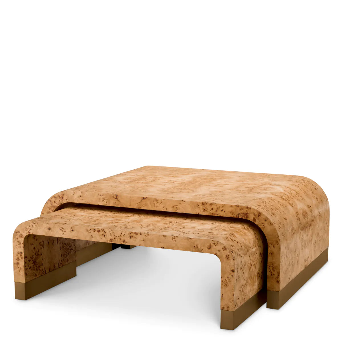 Mappa Burl Three-Piece Coffee Table