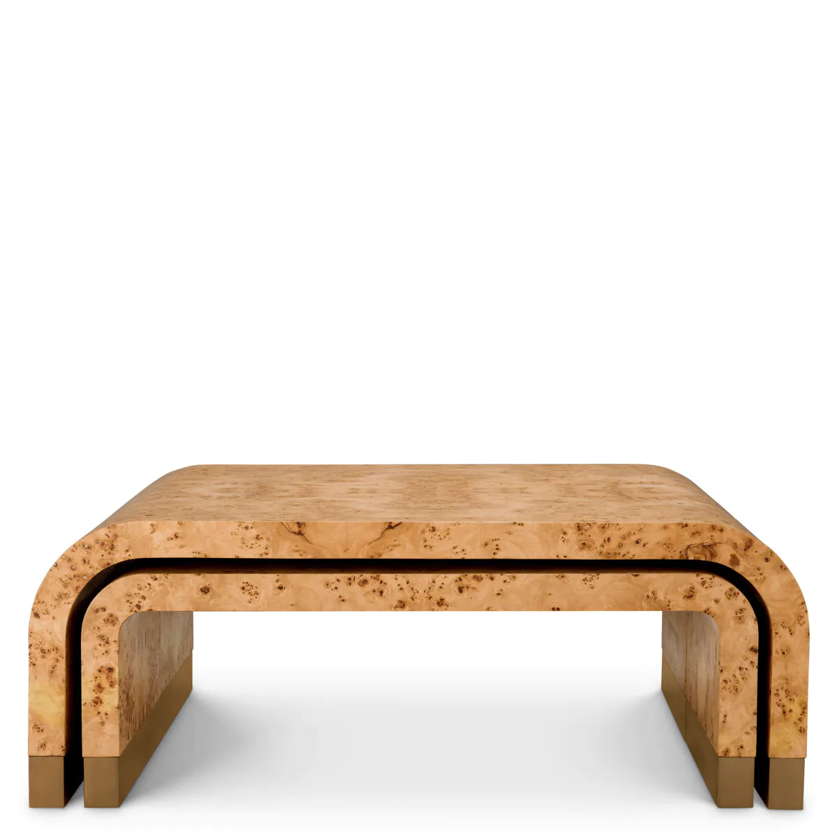 Mappa Burl Three-Piece Coffee Table